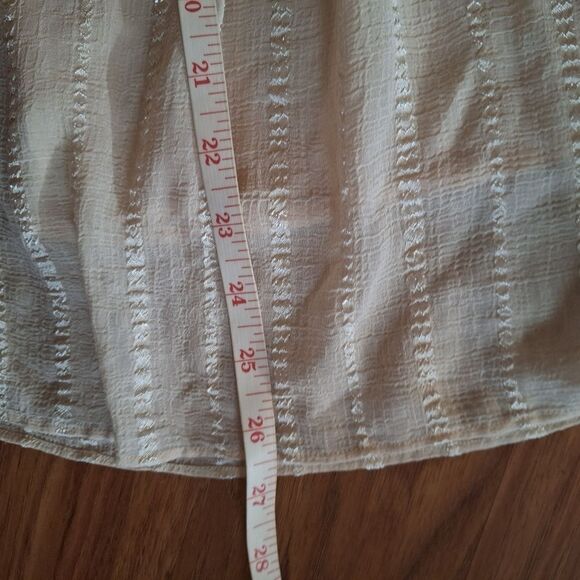 Forever 21 Womens Midi Skirt Beige Flowy Small - Picture 12 of 15